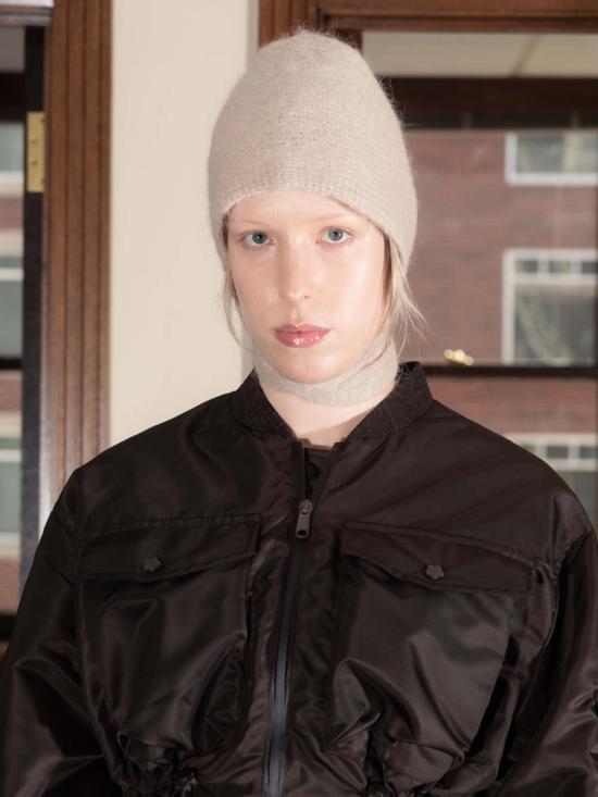  로렌 마누지안 이어플랩 캡 로프트 보닛 앤틱 - LAUREN MANOOGIAN