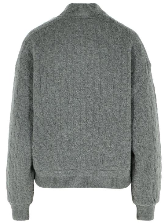 25FW 폴로 랄프로렌 케이블 니트 봄버 재킷  211966122001 GREY - POLO RALPH LAUREN