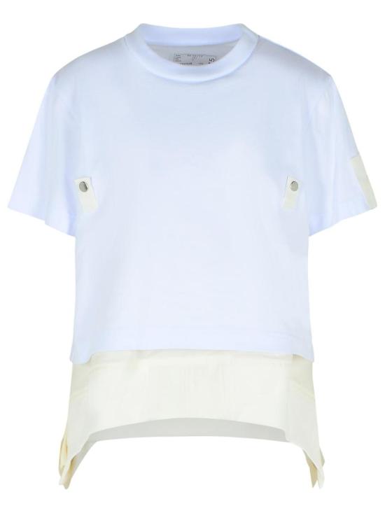 25FW 사카이 반팔 티셔츠 25 08175151 WHITE