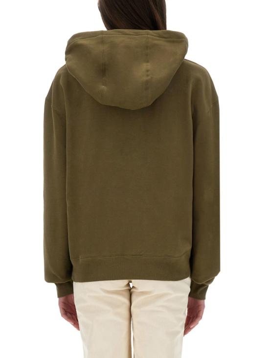  생로랑 후드 로고 모티프 스웨트셔츠 823602 Y36SW1301 Grey - SAINT LAURENT