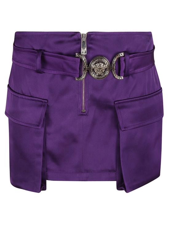  베르사체 숏 스커트 10100361A068381LD60 Purple