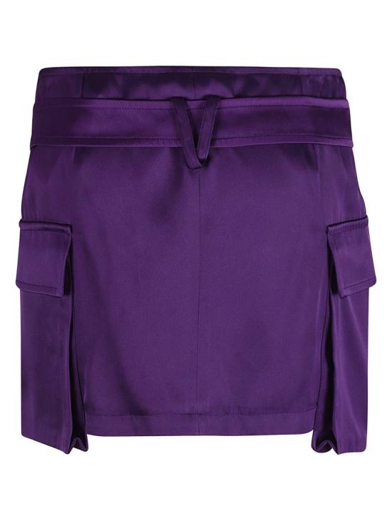  베르사체 숏 스커트 10100361A068381LD60 Purple - VERSACE