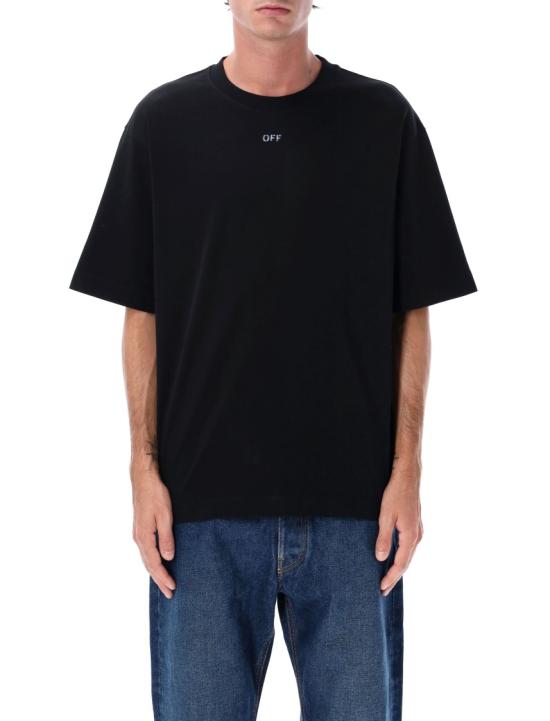 25FW 오프화이트 반팔 티셔츠 OMAA120F25JER00D Black