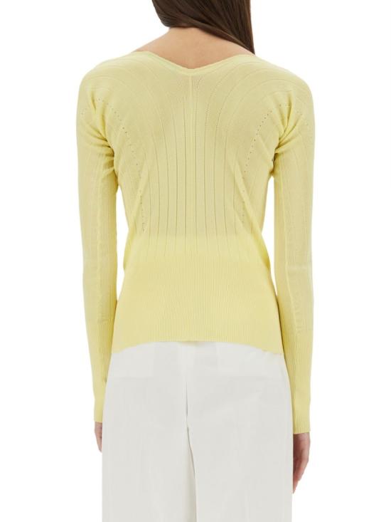  자크뮈스 긴팔 티셔츠 251KN357 2424210 Yellow - JACQUEMUS