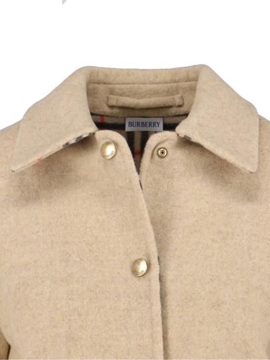 25FW 버버리 울 오버셔츠 8110904C1309 Neutrals - BURBERRY