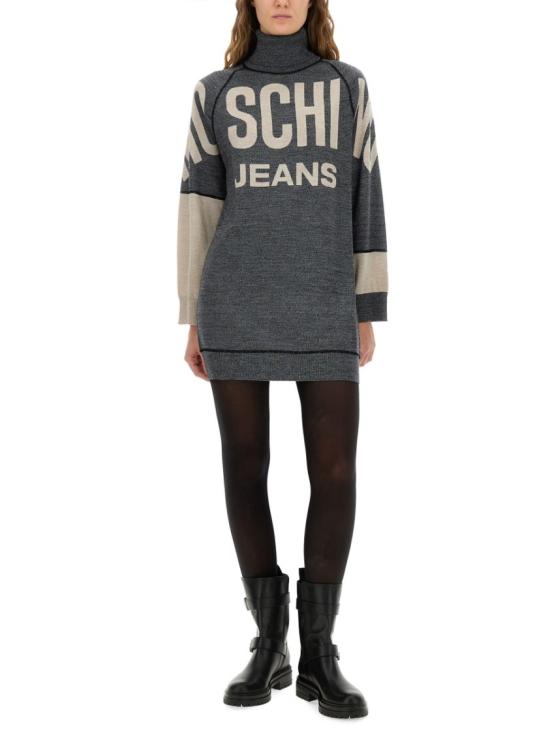 25FW 모스키노 원피스 04808212 2509 Grey - MOSCHINO