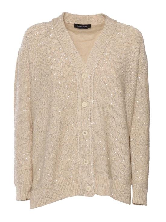 25SS 파비아나 필리피 코튼 블렌드 가디건 MAD275F555L331 Neutrals