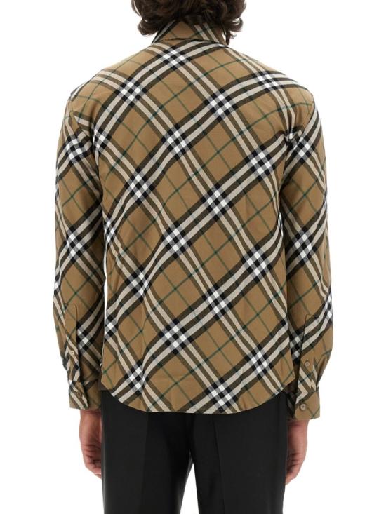  버버리 체크 패턴 코튼 셔츠 8095342 C1202 Brown - BURBERRY