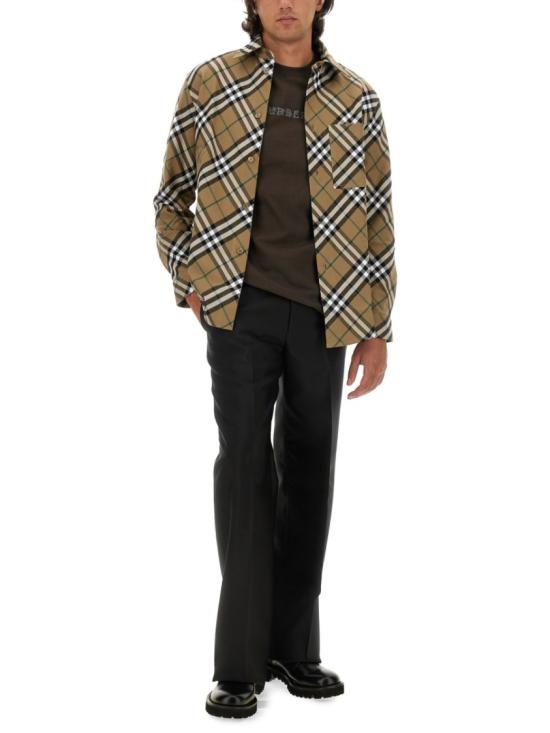 버버리 체크 패턴 코튼 셔츠 8095342 C1202 Brown - BURBERRY