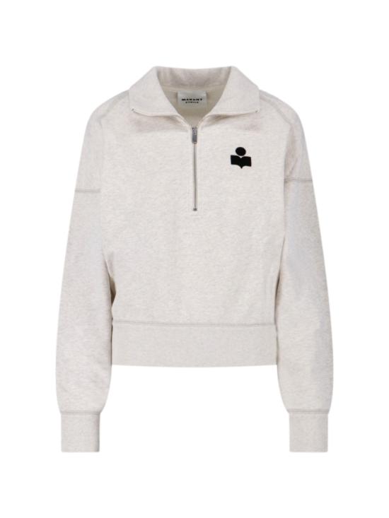 25FW 이자벨마랑에뚜왈 로스 집업 스웨트셔츠 SW0093FA A1M07E23EC Neutrals