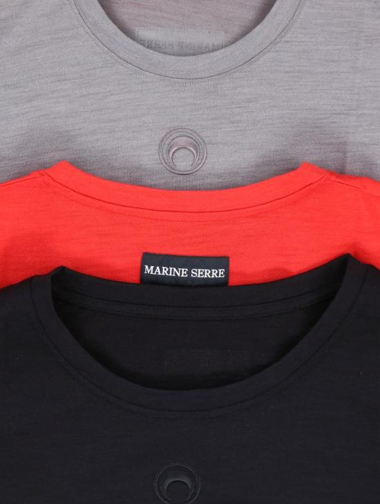 25FW 마린세르 반팔 티셔츠 UTT011A RJER0023GRB1 Grey - MARINE SERRE