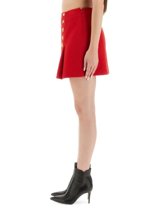 25FW 발망 숏 스커트 FF1LBA89WD03 3AC Red - BALMAIN