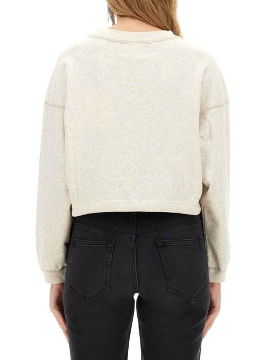 25FW 이자벨마랑에뚜왈 마고 로고 스웨트셔츠 SW0005FA A1M07E23EC Neutrals - ISABEL MARANT ETOILE