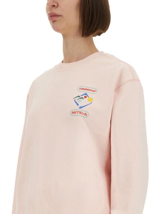 25FW 카사블랑카 탑 WPF25 JTP 364 01PINK - CASABLANCA