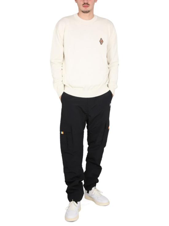  마르셀로 불론 반팔 티셔츠 CMHE034 S23KNI0010425 Neutrals - MARCELO BURLON