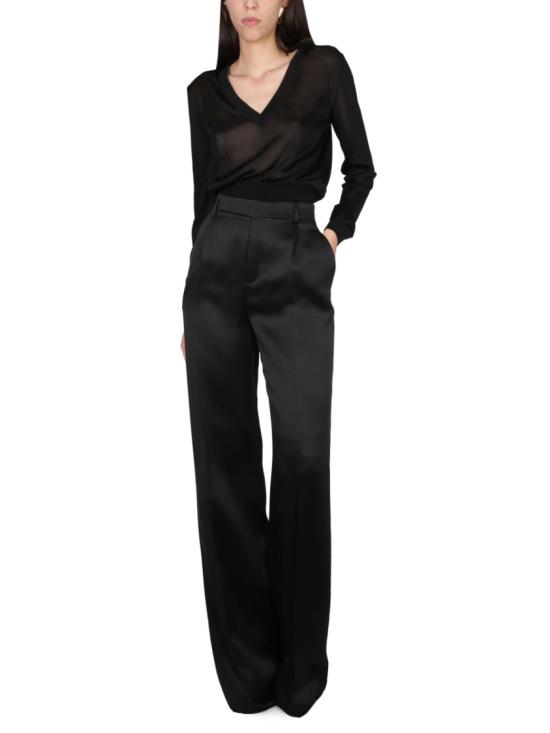 생로랑 스트레이트 팬츠 736713 Y013G1000 Black - SAINT LAURENT