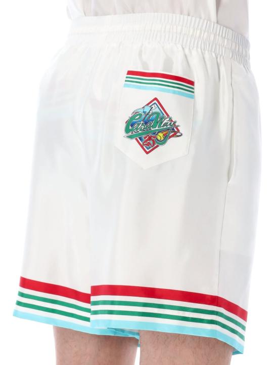 25SS 카사블랑카 숏팬츠 MS25TR01204 White - CASABLANCA