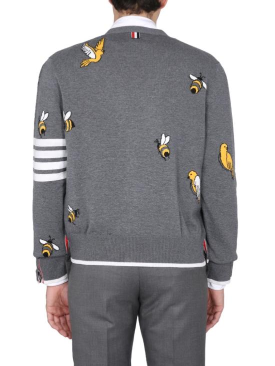  톰브라운 가디건 MKC451A Y1002035 Grey - THOM BROWNE