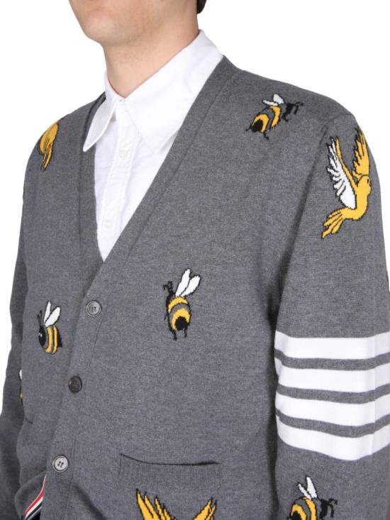  톰브라운 가디건 MKC451A Y1002035 Grey - THOM BROWNE