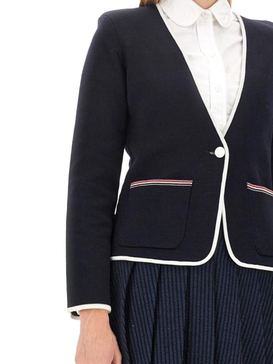  톰브라운 수트 자켓 FKJ083A Y1002415 Blue - THOM BROWNE