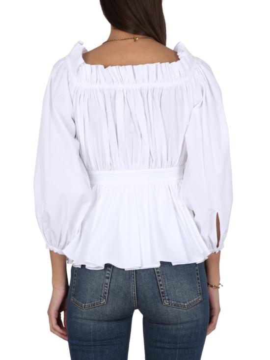  알렉산더 맥퀸 긴팔 티셔츠 733823 QAAAD9000 White - ALEXANDER MCQUEEN