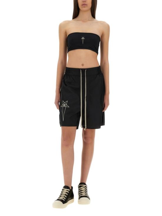 25SS 릭오웬스 x 챔피온 숏팬츠 CW01E1681 CHNY09 Black - RICK OWENS X CHAMPIONS