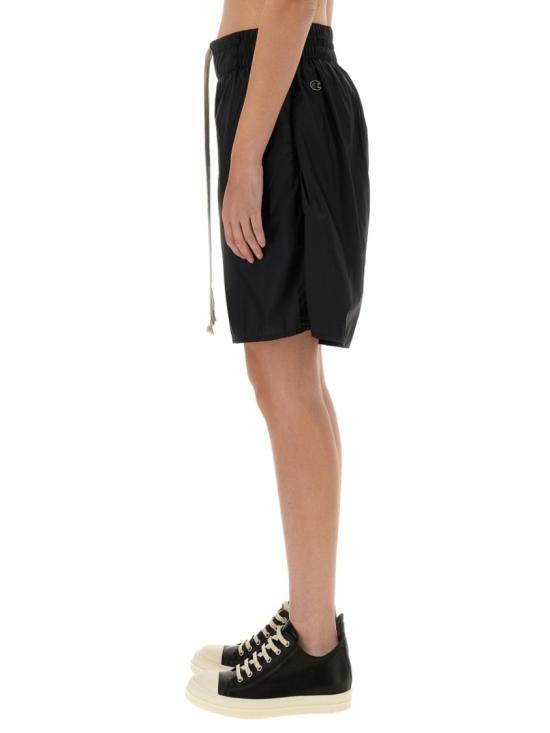 25SS 릭오웬스 x 챔피온 숏팬츠 CW01E1681 CHNY09 Black - RICK OWENS X CHAMPIONS