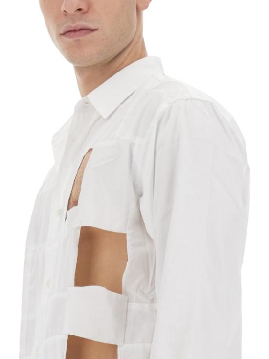  꼼데가르송 긴팔 셔츠 FL B049 2 White - COMME DES GARCONS