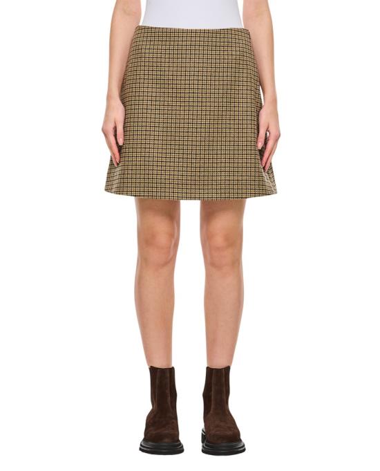 24FW 몽클레어 숏 스커트 2D00023597ZBF22 Brown