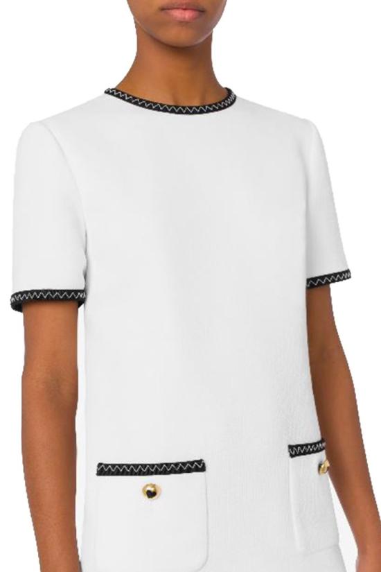  모스키노 미디 원피스 J0422 55170001 White - MOSCHINO