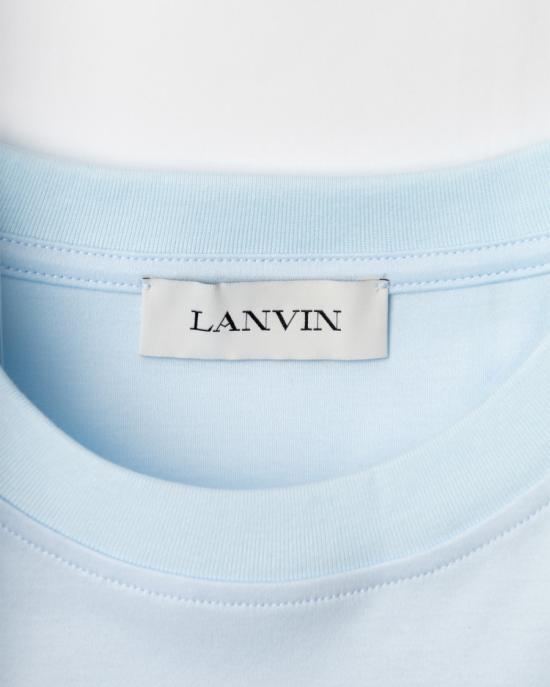 25FW 랑방 반팔 티셔츠 RW TS9030 J186 E25 260 CHAMBRAY Blue - LANVIN