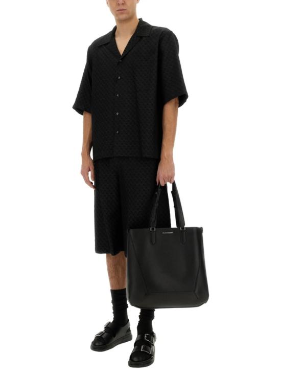 25SS 알렉산더 맥퀸 반팔 셔츠 814693 QRABU1010 Black - ALEXANDER MCQUEEN