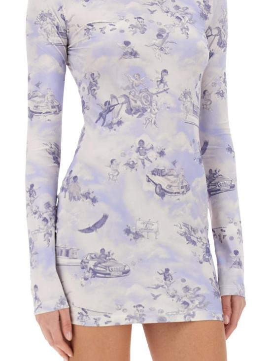  오프화이트 숏 원피스 OWDB540 S25JER0024201 Blue - OFF WHITE