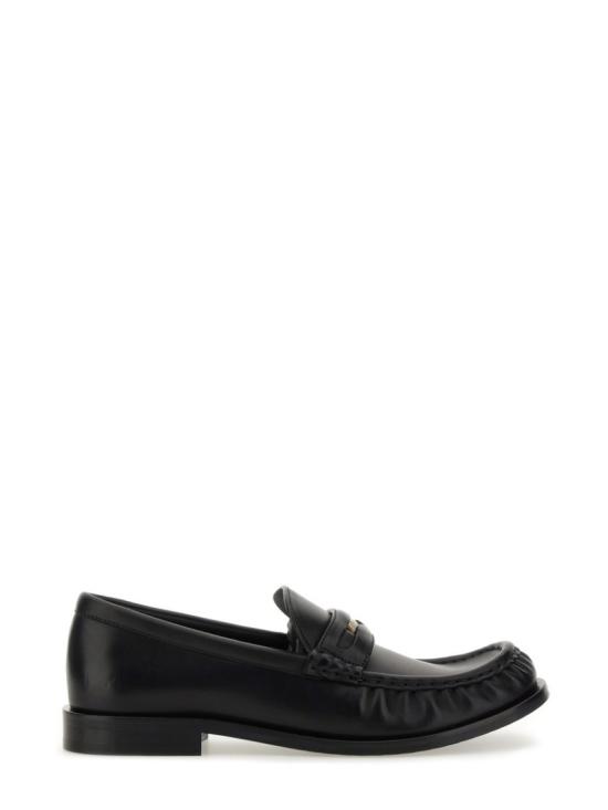 25FW 버버리 레더 카뎃 로퍼 8111868 A1189 Black