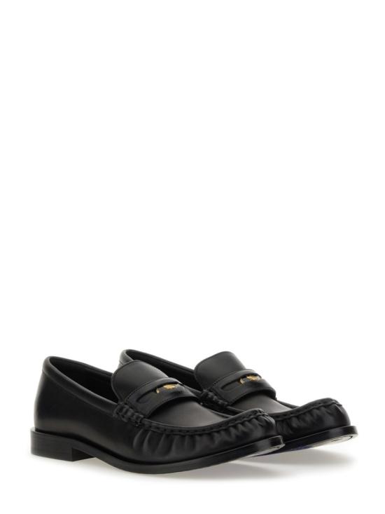 25FW 버버리 레더 카뎃 로퍼 8111868 A1189 Black - BURBERRY
