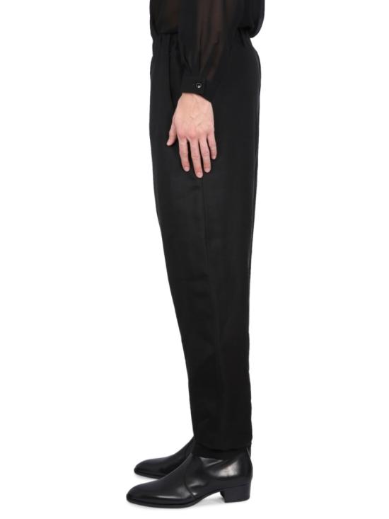  생로랑 스트레이트 팬츠 717375 Y1G681000 Black - SAINT LAURENT