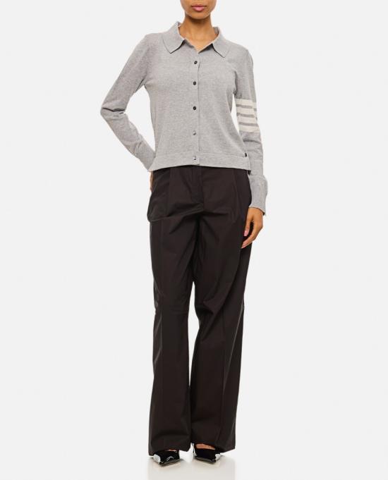 25SS 톰브라운 4바 코튼 셔츠  FKL003AY3036055 Grey - THOM BROWNE