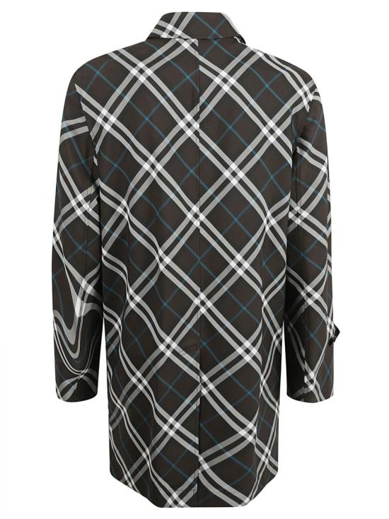  버버리 체크 미디엄 코트 8091845 C1213 Black - BURBERRY