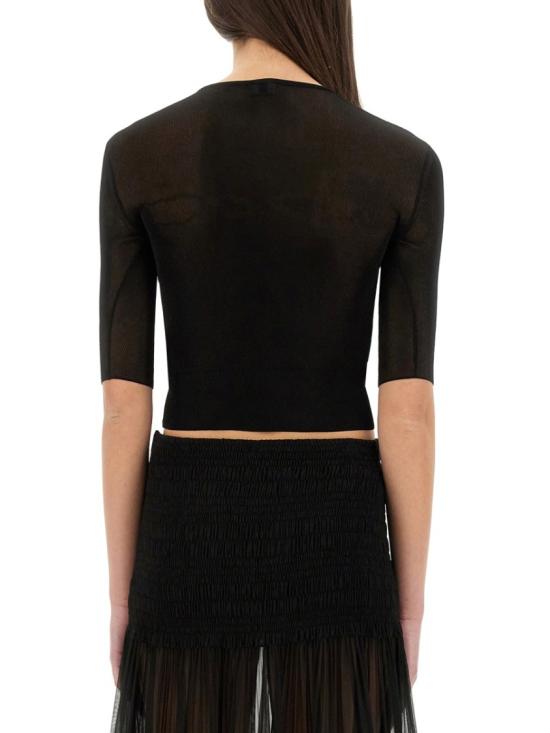  생로랑 반팔 티셔츠 819910 Y75WA1000 Black - SAINT LAURENT