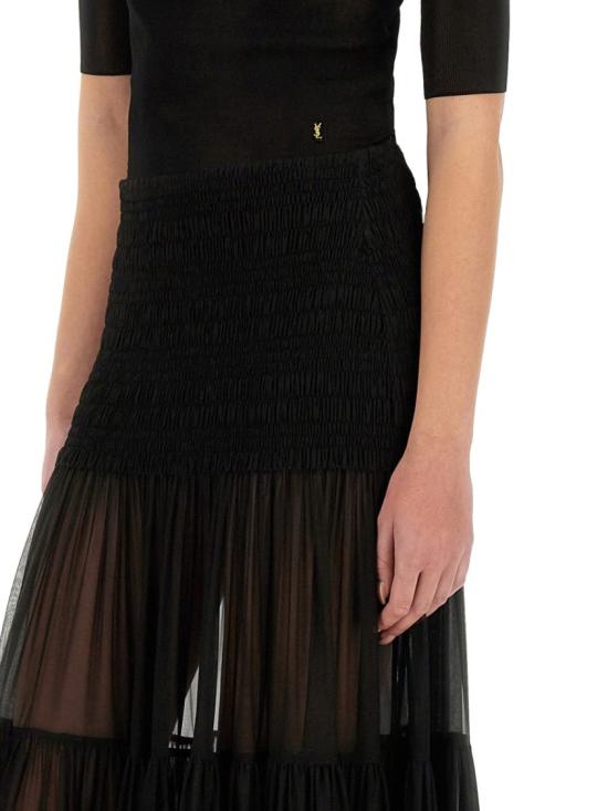  생로랑 반팔 티셔츠 819910 Y75WA1000 Black - SAINT LAURENT