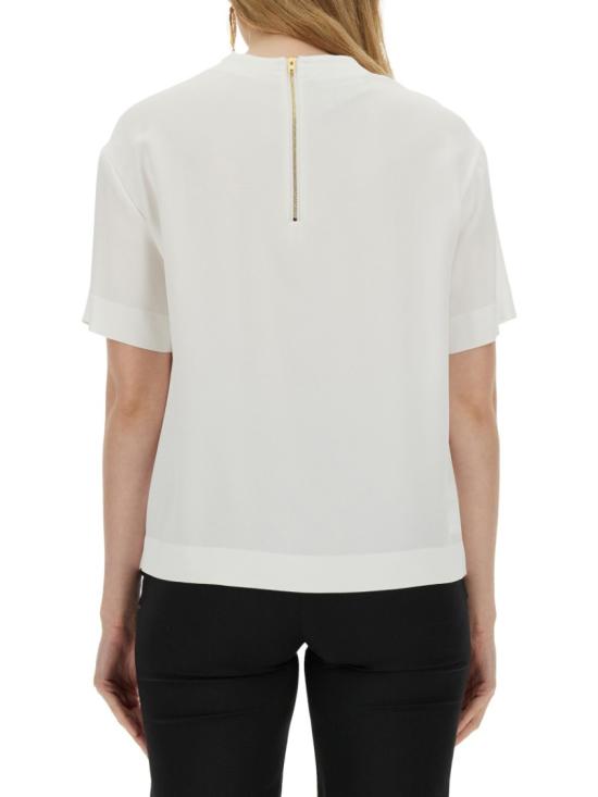  모스키노 반팔 티셔츠 02150433 1001 White - MOSCHINO