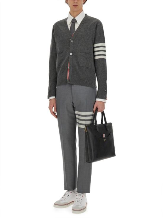  톰브라운 그로그랭 플래킷 솔리드 포플린 셔츠 MWL010E 03113100 White - THOM BROWNE