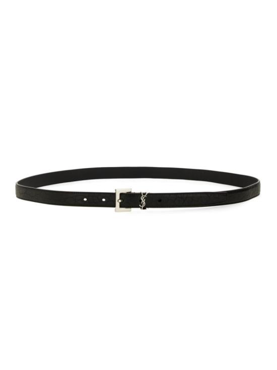  생로랑 가죽 벨트 612616 AAC8A1000 Black