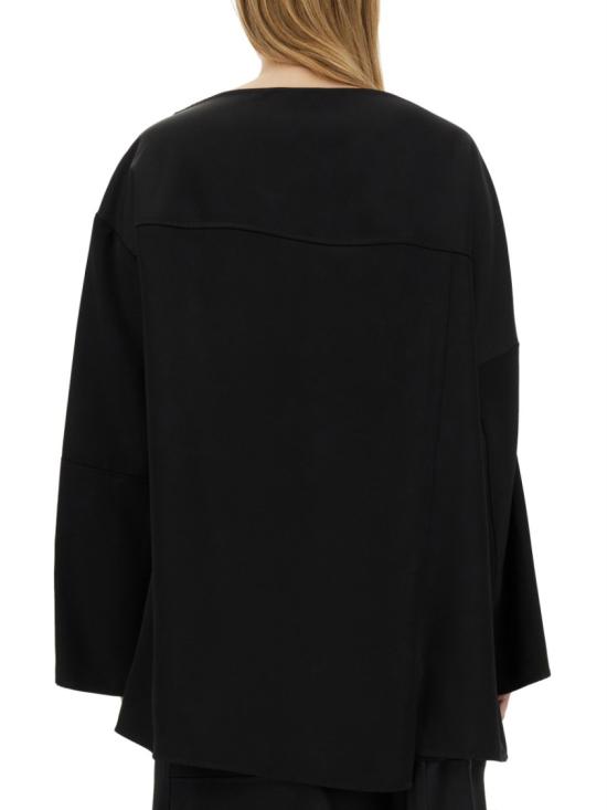 질샌더 긴팔 티셔츠 J01NC0135 J65112001 Black - JIL SANDER