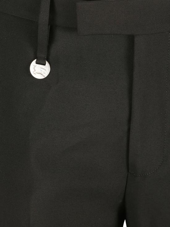  버버리 스트레이트 팬츠 8087049 A1189 Black - BURBERRY