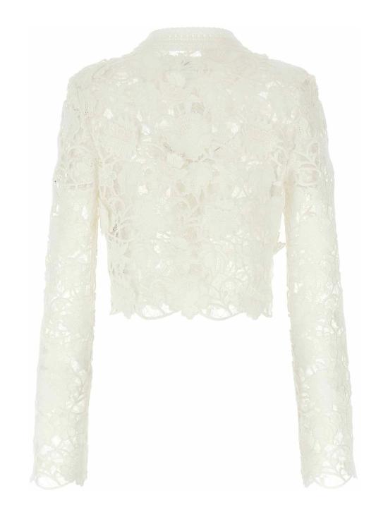 25SS 에르마노 설비노 스웨터 D465N336UZG14300 White - ERMANNO SCERVINO