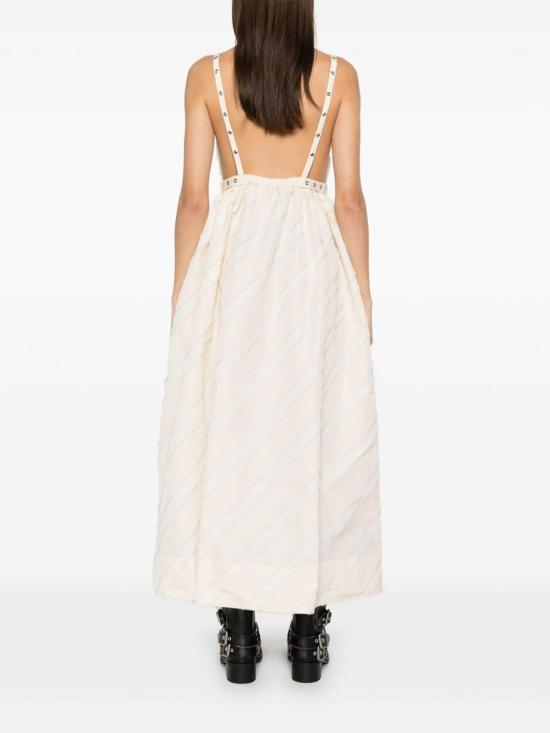  가니 미디 스커트 W0173135 White - GANNI