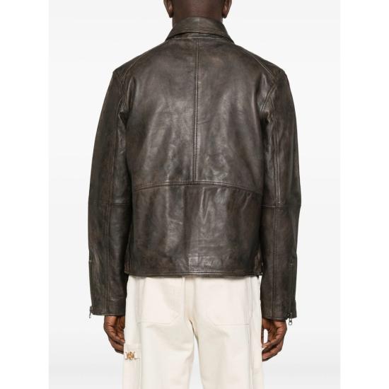 25FW 삼소앤삼소 가죽 자켓 15390 SACLIFF WBROW BROWN - SAMSOE SAMSOE