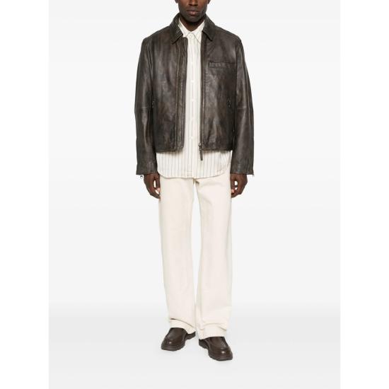 25FW 삼소앤삼소 가죽 자켓 15390 SACLIFF WBROW BROWN - SAMSOE SAMSOE