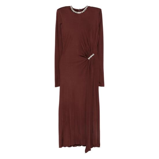 25FW 데이비드 코마 롱 원피스 PF25DK92D BUSIL RED